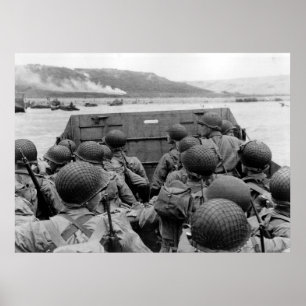 D-DAY Omaha Beach Landing Craft Weltkrieg II Poster