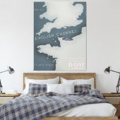 D-Day Operation überlagert Militärposter. Leinwanddruck (Insitu (Schlafzimmer))