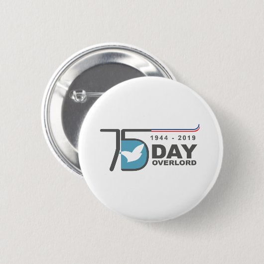 D-Day Overlord 1944 2019 Button (Vorne & Hinten)
