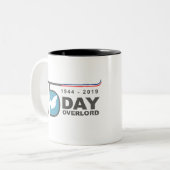 D-Day Overlord 1944 2019 Zweifarbige Tasse (Vorderseite Links)