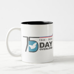 D-Day Overlord 1944 2019 Zweifarbige Tasse
