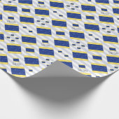 D Delta Nautic Signal Flag | Seecode Geschenkpapier (Ecke)