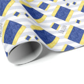 D Delta Nautic Signal Flag | Seecode Geschenkpapier (Rolleneckpunkt)