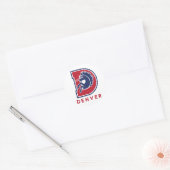 D Denver Logo Runder Aufkleber (Umschlag)
