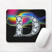 "D" Diamantblende mit Rainbow Swirl Mousepad (Mit Mouse)