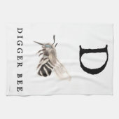 "D" Digger Bee Geschirrtuch (Horizontal)