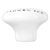 "D" Digger Bee Keramikknauf (Seitenansicht)