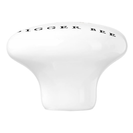 "D" Digger Bee Keramikknauf (Seitenansicht)