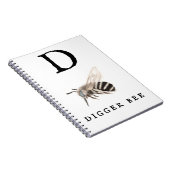 "D" Digger Bee Notizblock (Rechte Seite)