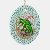 D Drachen-Ornament Keramik Ornament (Rechts)