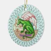 D Drachen-Ornament Keramik Ornament (Links)