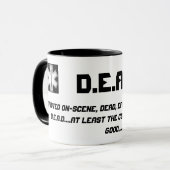 D.E.A.D EMS dunkle Spaß-Tasse Tasse (Vorderseite Links)