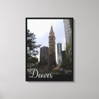D & F Uhrturm Denver Colorado Leinwanddruck