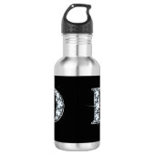 D Falsch-"Diamond" Monogram Edelstahlflasche (Vorderseite)