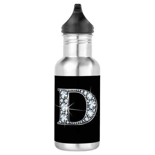D Falsch-"Diamond" Monogram Edelstahlflasche (Rechts)