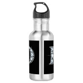 D Falsch-"Diamond" Monogram Edelstahlflasche (Rückseite)