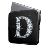 D Falsch-"Diamond" Monogram Laptopschutzhülle (Vorderseite Links)