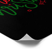 D Family Christmas Family Name  Poster (Ecke)