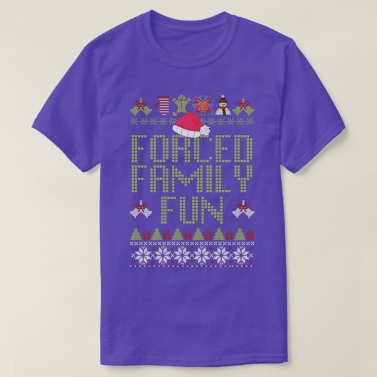 d Family Fun Ugly Christmas Sweater TShirt (Design vorne)