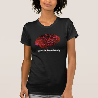 d feiern Neurodiversity roten Gehirn-T - Shirt