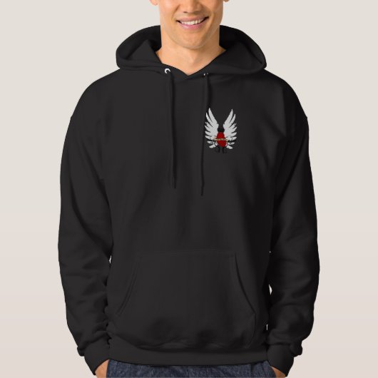 D-Flügel HerzHoodie Hoodie (Vorderseite)