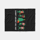 D Funny Face Photo Christmas Elf Fleecedecke (Vorderseite (Horizontal))