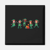 D Funny Face Photo Christmas Elf Magnet (Vorne)