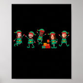 D Funny Face Photo Christmas Elf Poster (Vorne)