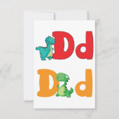 D für Dinosaurier-Einladungen Einladung (Vorderseite)