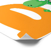 D Für Dinosaurier Poster (Ecke)