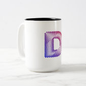 D FÜR DONALD ZWEIFARBIGE TASSE (Vorderseite Links)