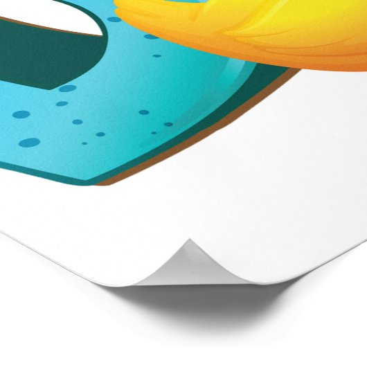 D für Entenposter Poster (Ecke)