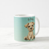 D für Hunde: Adorable Kids' Design-Tasse Kaffeetasse (VorderseiteRechts)