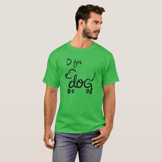 D für Hunde T-Shirt (Vorne ganz)
