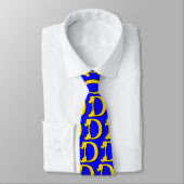 D (Gelb) Monogramm Krawatte (Gebunden)