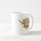 D-Goldgotische Tätowierung Kaffeetasse (VorderseiteRechts)