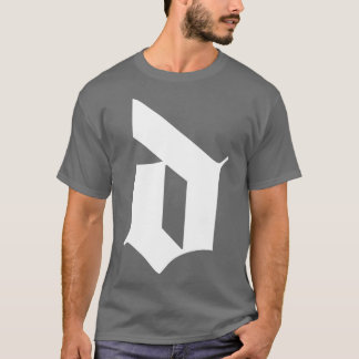 d gothischer Brief T-Shirt