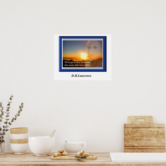 D. H. Lawrence - Zitat Poster (Küche)