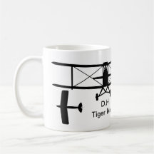D.H. Tiger Moth Silhouette Tasse