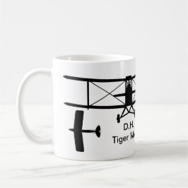D.H. Tiger Moth Silhouette Tasse