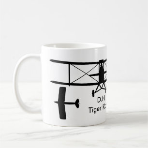 D.H. Tiger Moth Silhouette Tasse