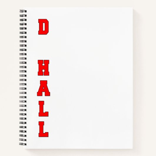 D Hall Notizblock (Vorderseite)