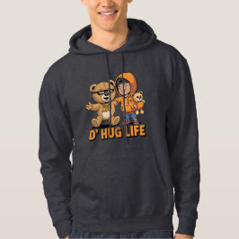 D’ Hug Life Funny Teddy Bären Gangster Hoodie. Hoodie