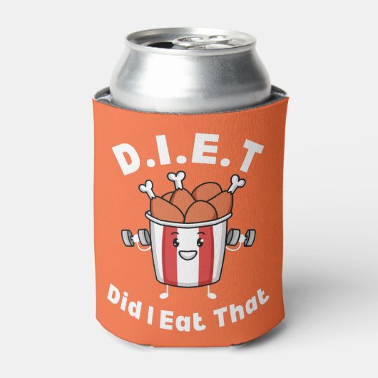 D.I.E.T - Habe ich diesen lustigen Feinschmecker g Dosenkühler (Kanne Vorderseite)