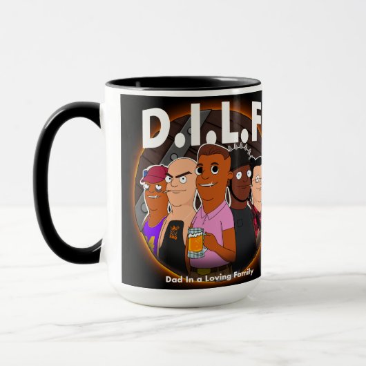 D.I.L.F. 15oz-Tasse Tasse (Links)