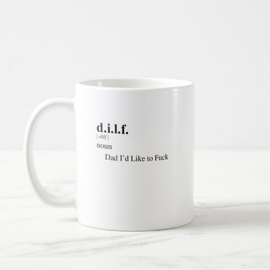 D.I.L.F. KAFFEETASSE (Links)