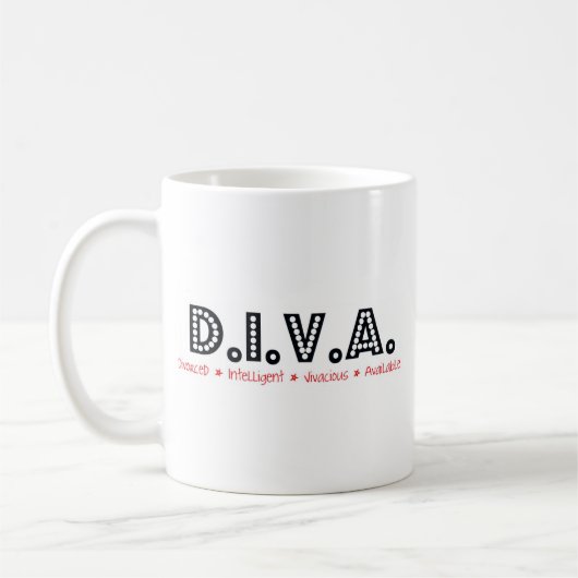 D.I.V.A. Geschieden Kaffeetasse (Links)