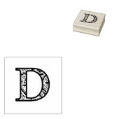 D Illuminierte Monogram Holzkunst-Briefmarke Gummistempel (Stempel)