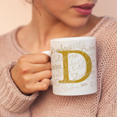D Initial Custom Kaffeetasse
