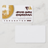 D - Initial Letter Foamy Coffee Cup Loyalty Punch Treuekarte (Vorne/Hinten)
